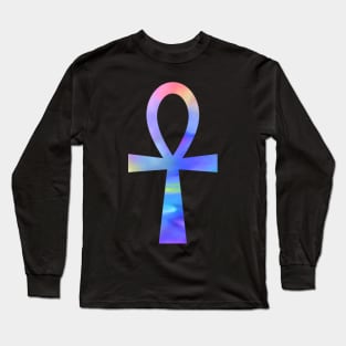 Colourful Egyptian Ankh Symbol Long Sleeve T-Shirt